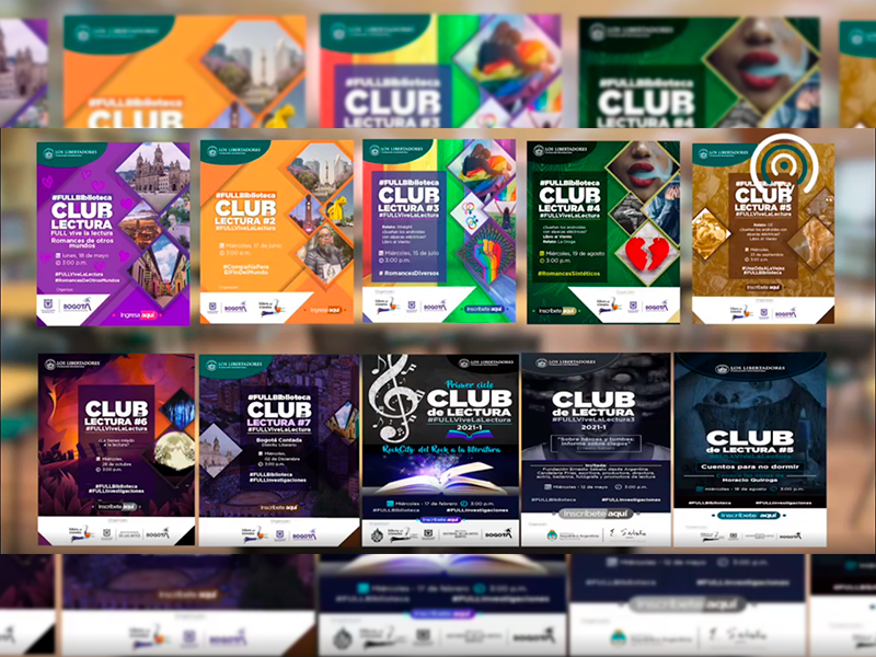 Desde el 2020 realizamos Clubes de Lectura de la FULLBiblioteca en Los Libertadores
